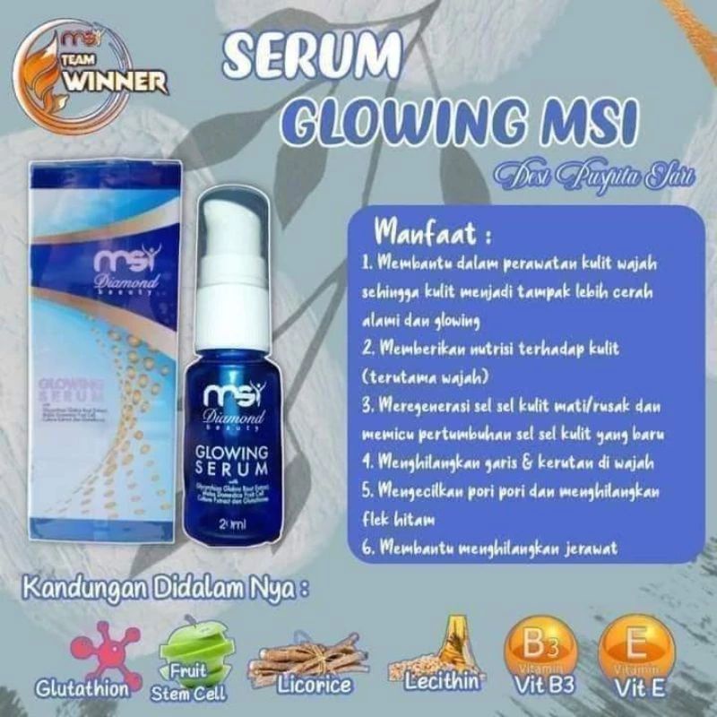 GLOWING SERUM 100% PRODUK MSI ORIGINAL