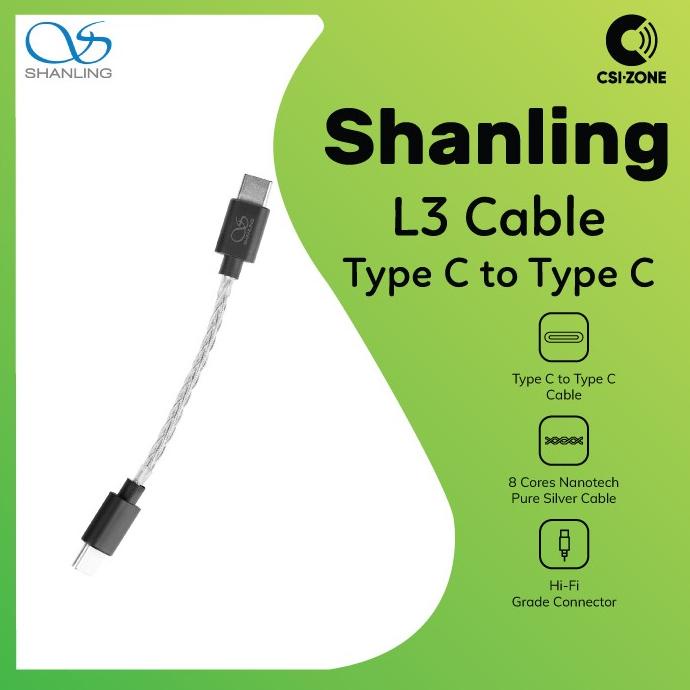 Shanling L3 Type-C To Type C 8 Core Neotech Silver Cable