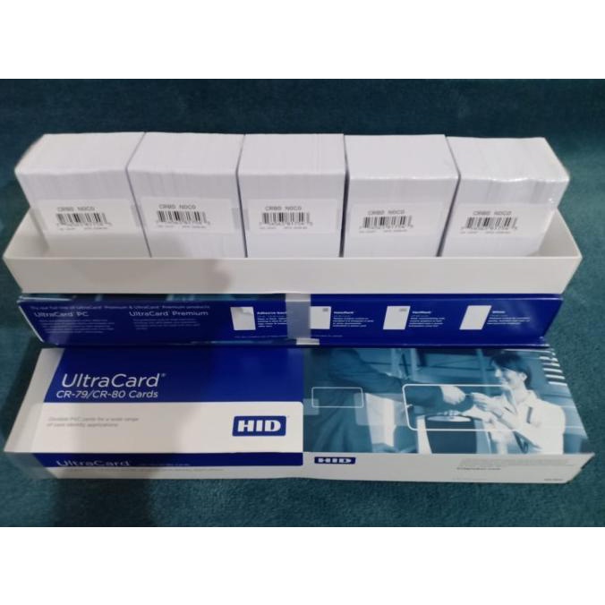 

KARTU PVC BLANK ID CARD ULTRACARD HID NOCO CR80 ISI 500 pcs HITI FARGO