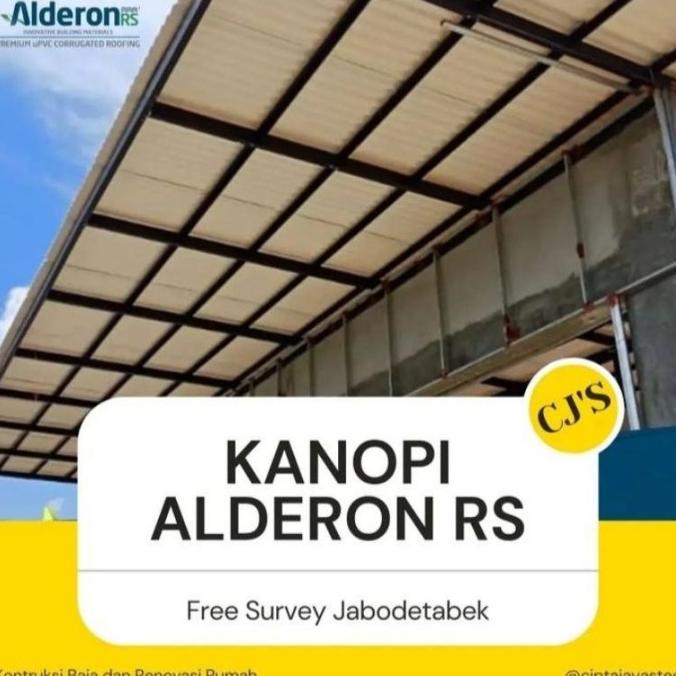 KANOPI RANGKA BAJA RINGAN ATAP ALDERON RS KELVINPRAMA5