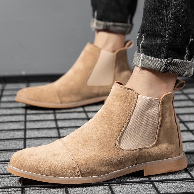 Sepatu Chelsea Boots Pria Casual Import Keren Original Kulit Asli Martin Boots Formal Kerja Kuliah C