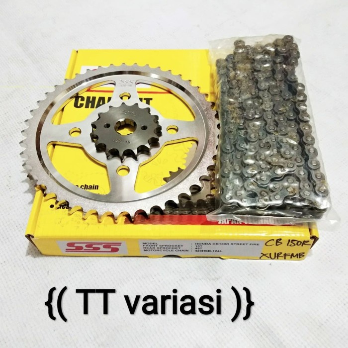 ✨Ori Gear Set Sss Honda Cb150R Old Chain Kit Terbaru