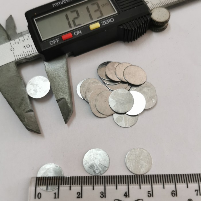 

500pcs plate atau lempengan besi untuk magnet 12mm