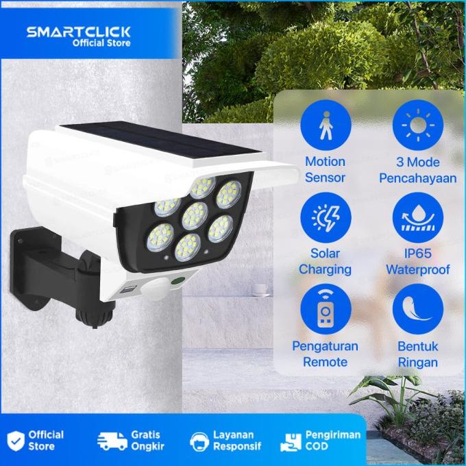 Lampu solar 77 LED waterproof solar motion sensor light outdoor