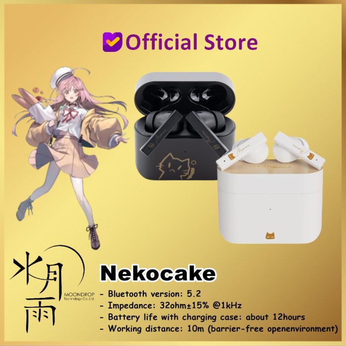 Moondrop Nekocake Neko Cake Kuroneko TWS True Wireless Earphone