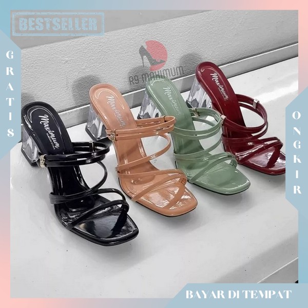 High Heels Hel Aestetik Import Premium Simple Keren Helles Samdal Wanita Hells Kerja Spatu Weding Nu