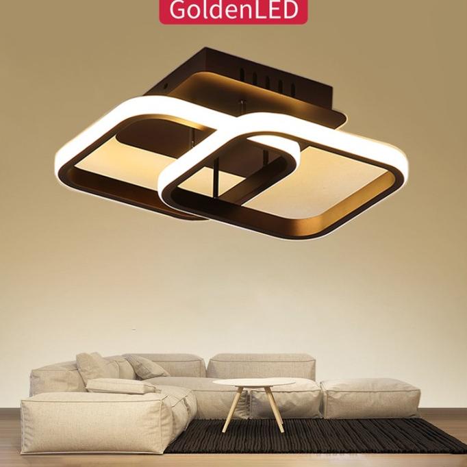 COD Golden LED Lampu Plafon 3Warna LED Ceiling Lampu Hias Rumah