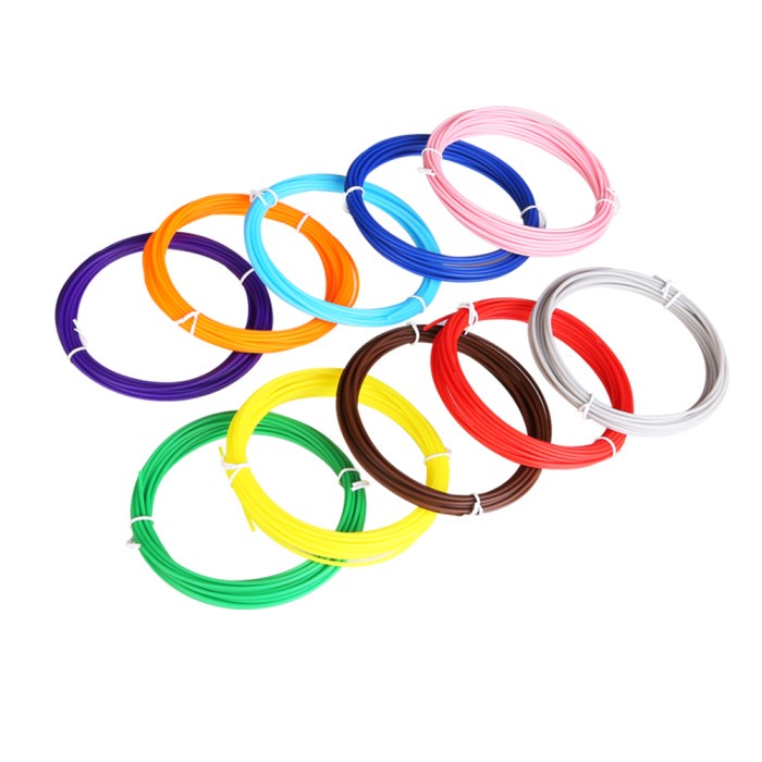 

Refill Isi Pla Filament 20Warna X 5M 1.75Mm 3D Drawing Printer Pen Terbaru