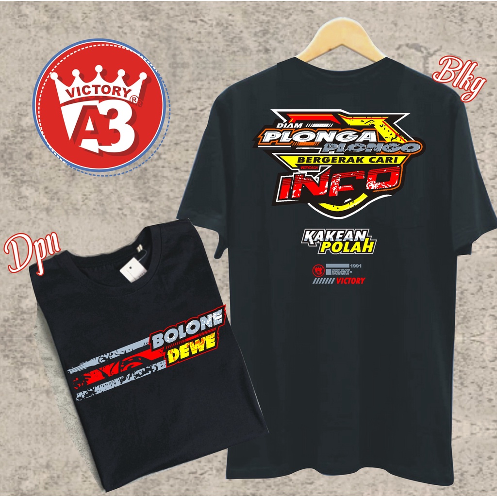 KAOS BOLONE DEWE,DIAM PLONGA PLONGO BERGERAK CARI INFO//COCOK BUAT PRIA&WANITA