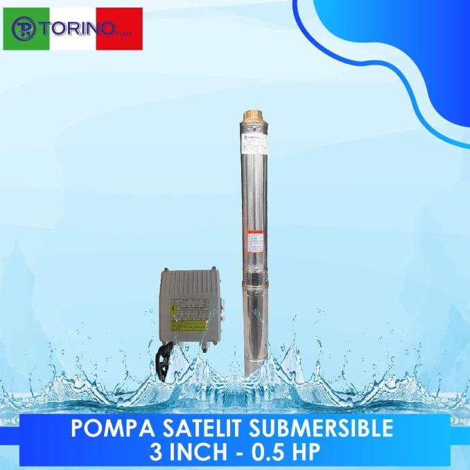Pompa satelit sumersible 3 inch - 0.5hp TORINO