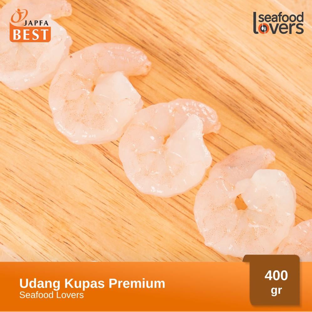 

| udang kupas vannamei premium seafood lovers 400 gr