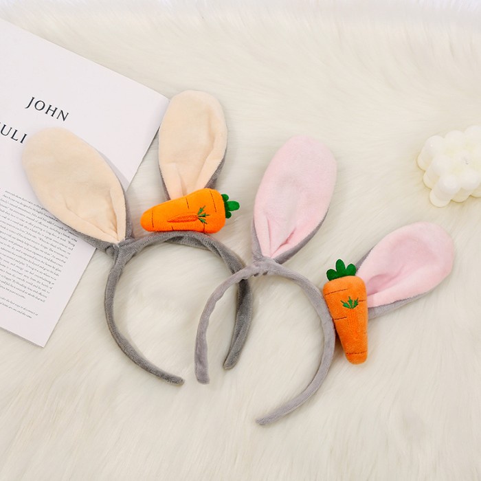 

Bando Kuping Kelinci Wortel Bando Easter Rabbit Kostum Cosplay Bunny Ornamen Paskah Halloween Grosir