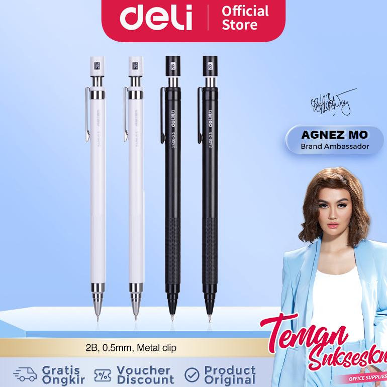 

Deli Pensil Mekanik / Mechanical Pencil 2B 0.5mm S406 1 pcs