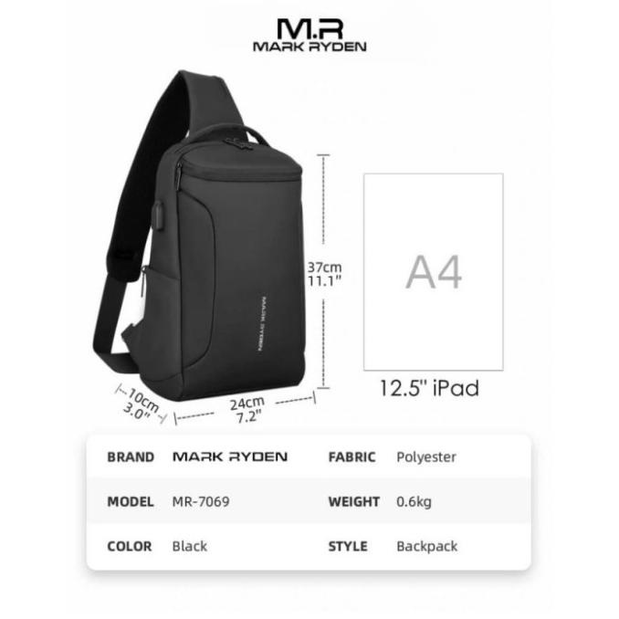 MARK RYDEN MR7069 Crossbody Shoulder Bag - Tas Selempang Sling