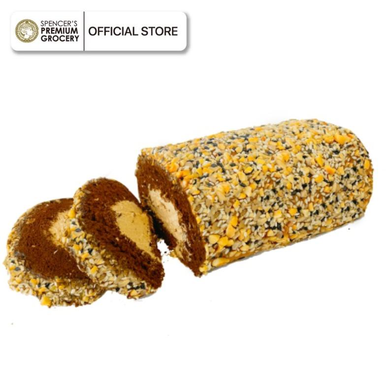 

| cotton roll cake - dark choco with mixed seeds