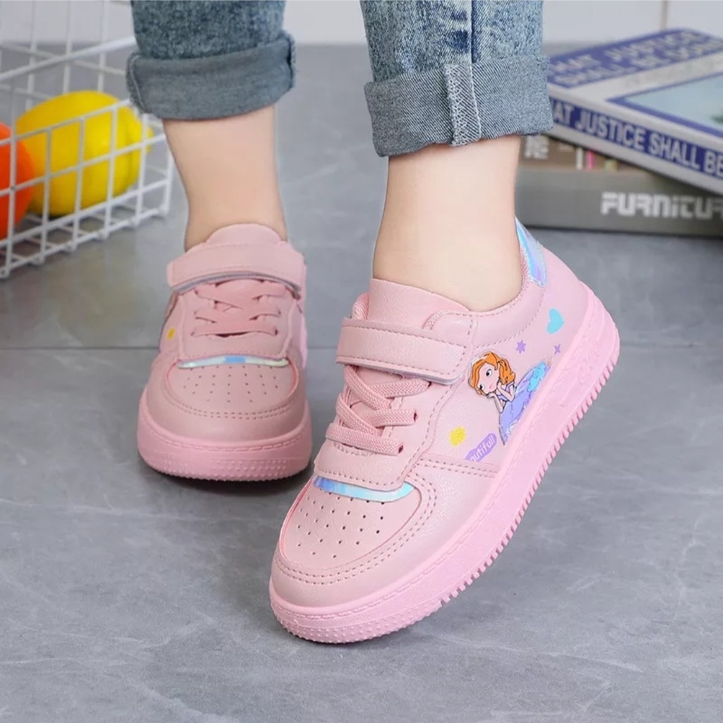 Sepatu Anak Perempuan Laki Sekolah Sd 5 6 Tahun Umur 7 8 3 4 1 Sneaker Sklh Ket Simple Sepetu Ank Ri