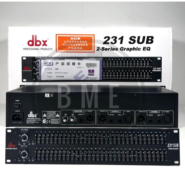 EQUALIZER DBX 231+SUBWOOFER/EQUALISER DBX 231 SUBWOOFER