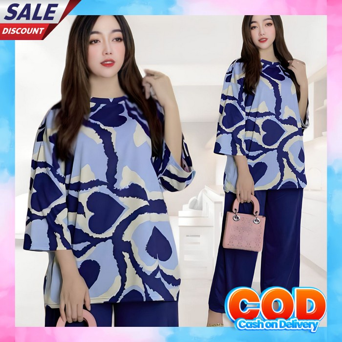 Set Dewasa Kualitas Premium Set Celana Cewek Import Setelan Waita Clana Mewah Oneset Cewek Viral Ele