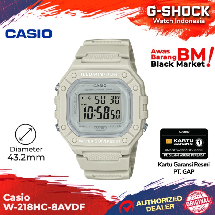 Terbaru Casio General W-218Hc-8Avdf W-218Hc W-218 W218Hc W 218Hc