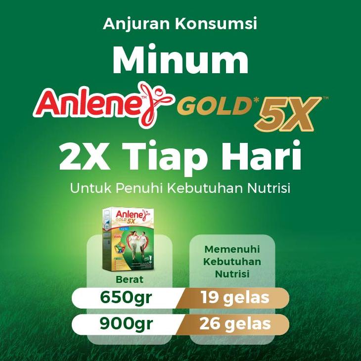 

BISA COD - Anlene Gold 5X Susu Bubuk Dewasa Vanila 170g - Nutrisi Tinggi Kalsium Untuk Tulang, Sendi, dan Otot ,,