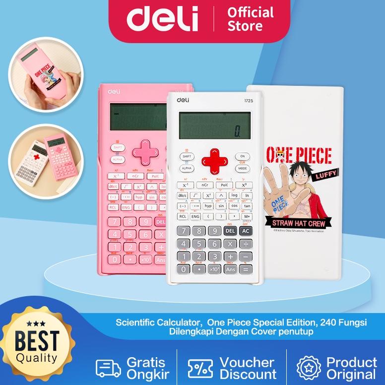 

Deli Scientific Calculator / Kalkulator Ilmiah Garansi 3 Tahun Edisi Spesial One Piece 240 Fungsi Kualitas Sangat Baik E1725