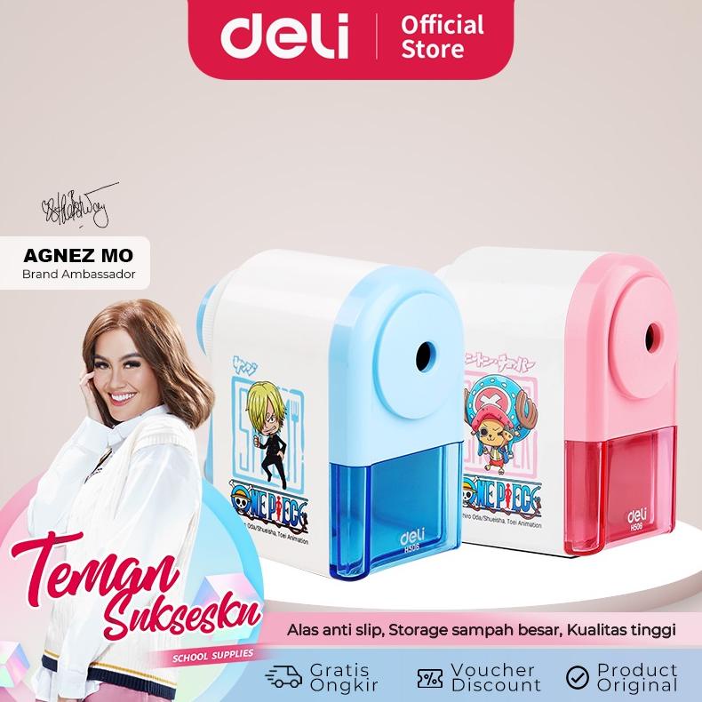 

Deli One Piece Pencil Rotary Sharpener / Rautan Pensil Putar One Piece Pisau Tajam Alas Anti Slip EH506