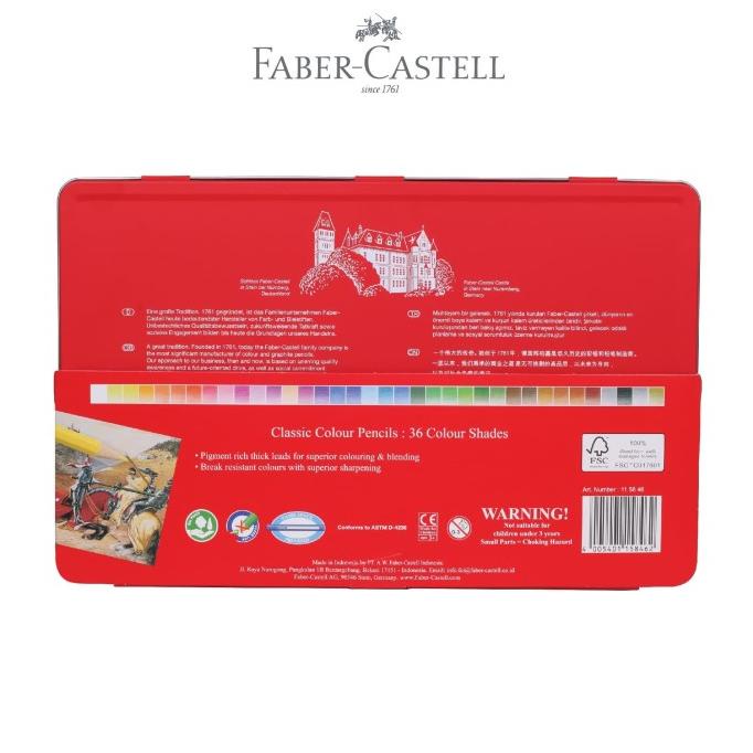 

Faber-Castell Classic Colour Pencil 36L Tin Case