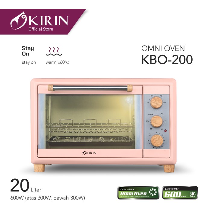 Kirin Omni Oven 20 Liter Kbo-200 / Oven Listrik Low Watt/ Pemanggang
