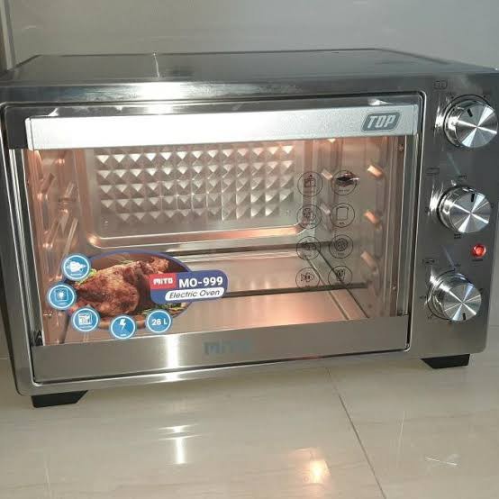 Oven Mito Listrik Mo 999 Top 28L Rotisserie Pemanggang Ayam Kue Mo999