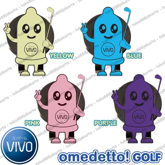 ORIGINAL VIVO CONDOM MAGNETIC GOLF BALL MARKER WITH MAGNET HAT CLIP