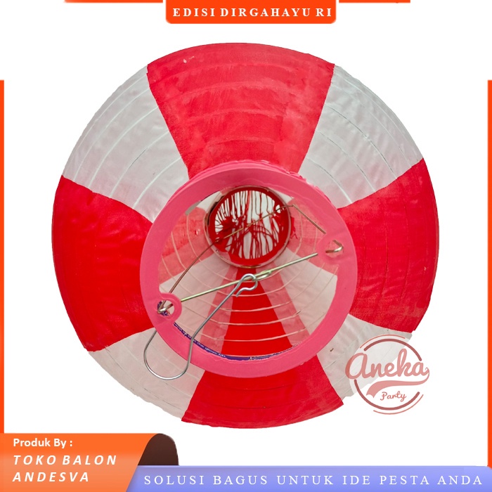 Lampion Gantung Merah Putih / Lampion Hut Ri / Lampion Dirgahayu Ri / Lampion Merah Putih
