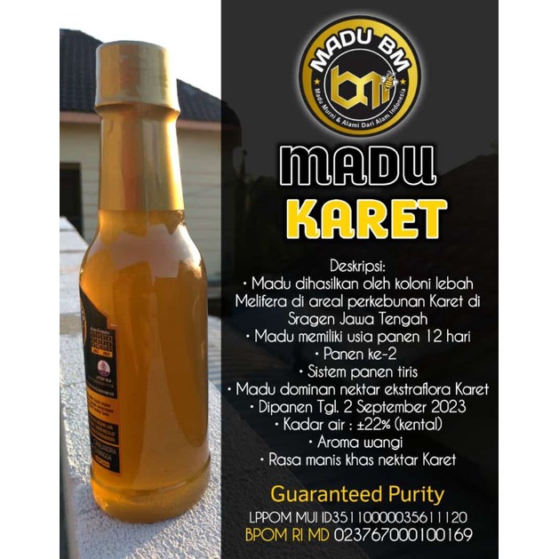 

Madu BM-Madu Karet Kemasan 500gram