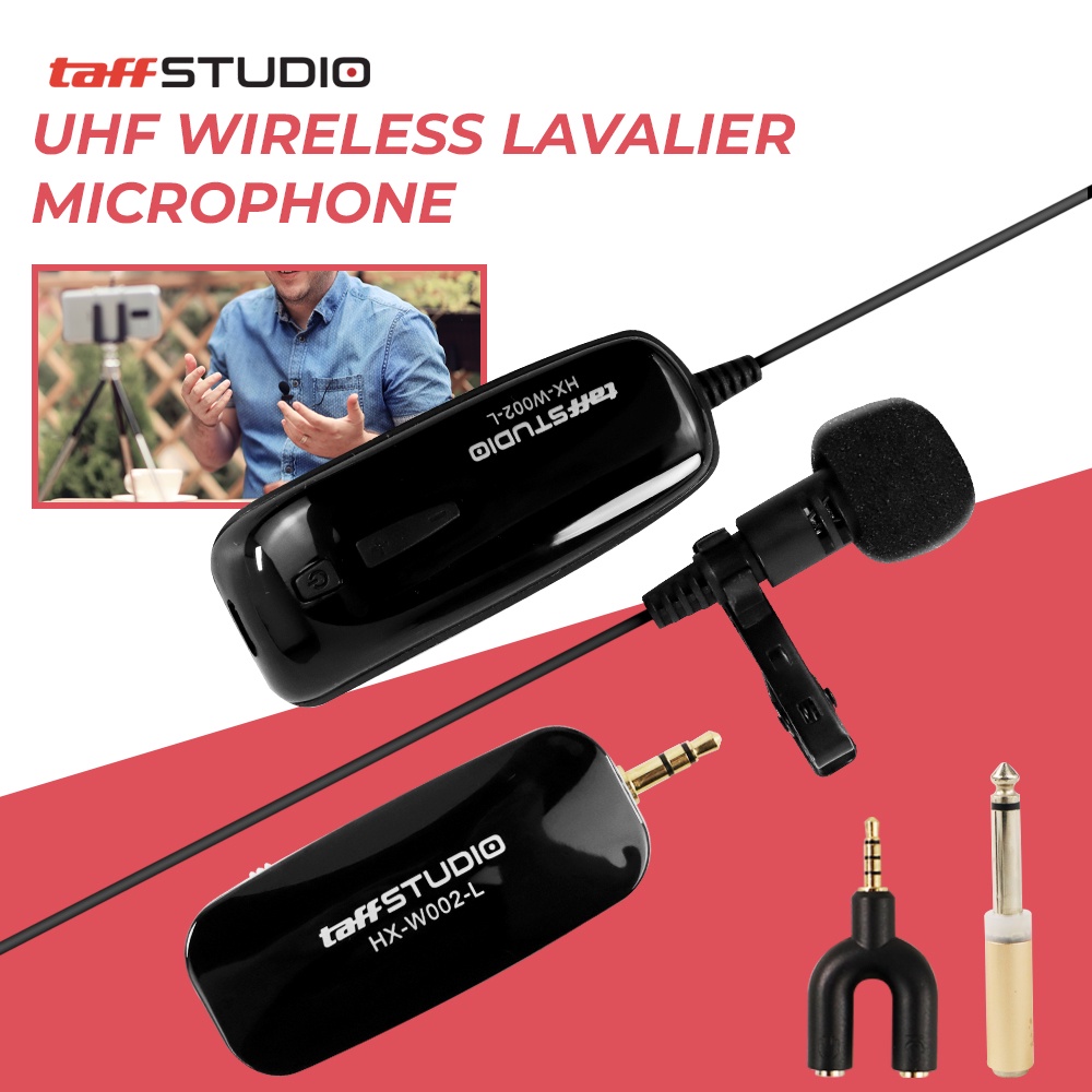 Microphone Imam Masjid UHF Wireless Lavalier Microphone Podcast Interview