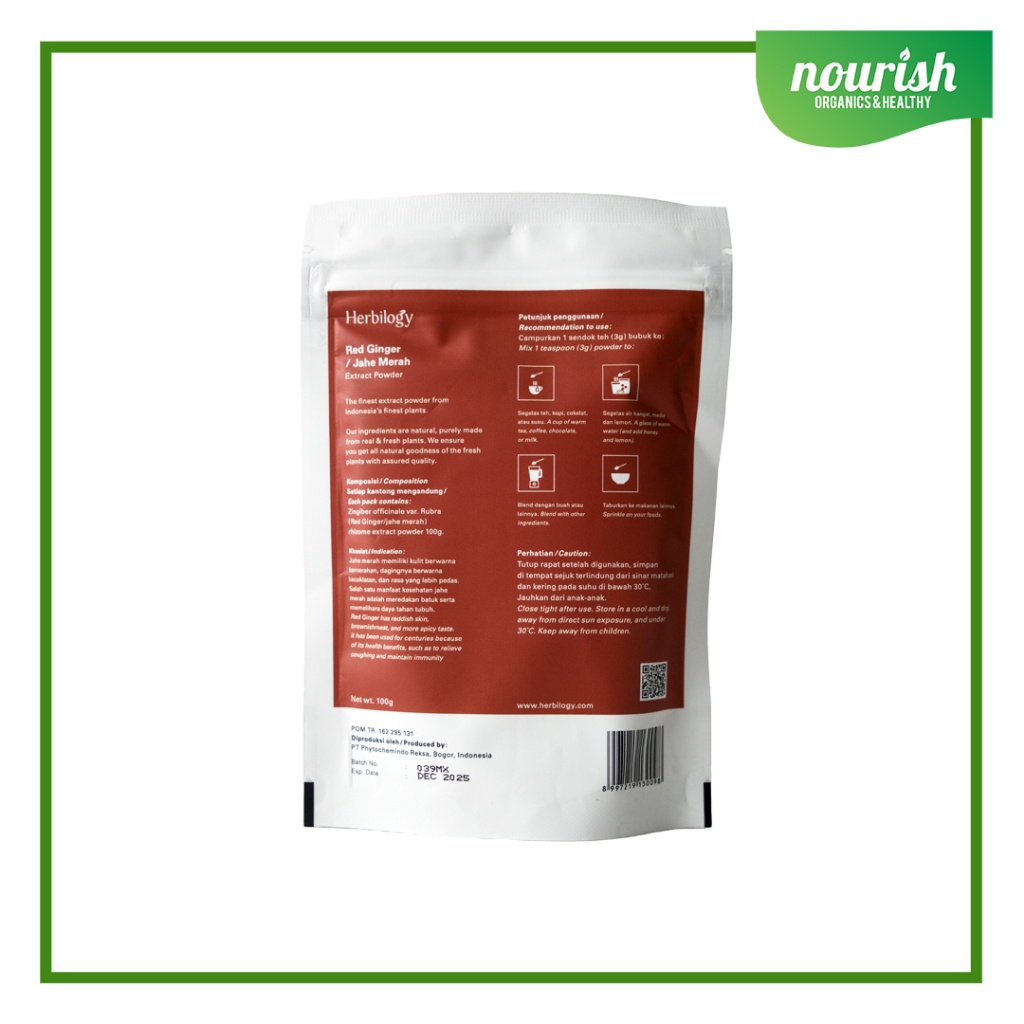 

Ilogy Red Ginger (Jahe Merah) Extract Powder 100Gr