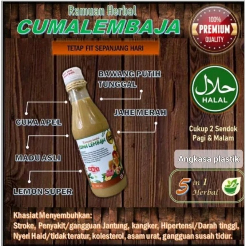 

Ramuan Cumalembaja (Jusbawangputih Tunggal) 320 L