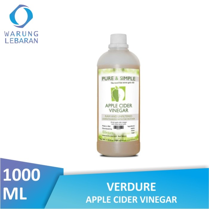 

Verdure Cider Vinegar 1000 Ml - 1 Lt - Cuka Apel