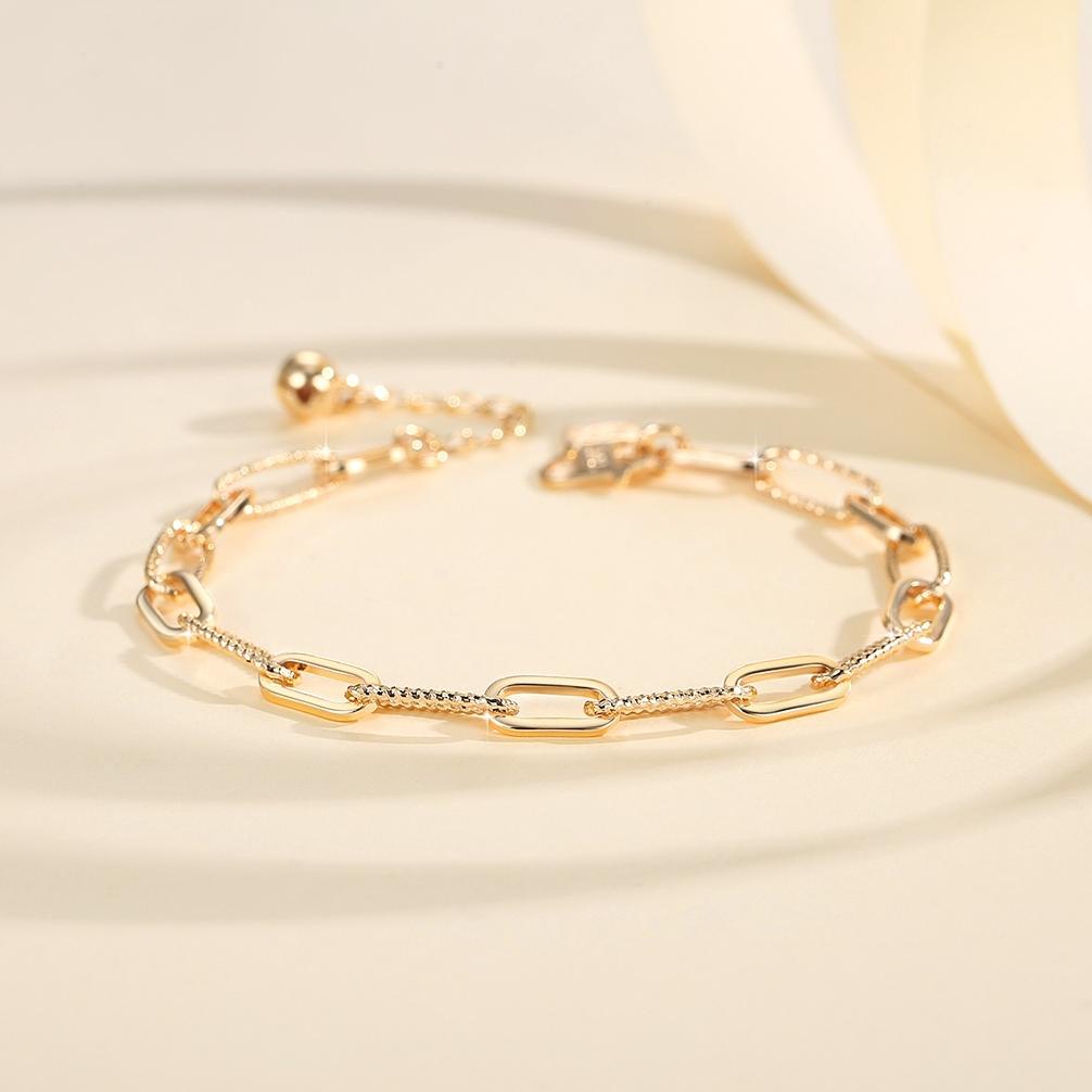 Best Seller Lanme Jewelry Gelang Wanita Titanium Emas Anti Karat Aksesoris Fashion Gelang Wanita Ran