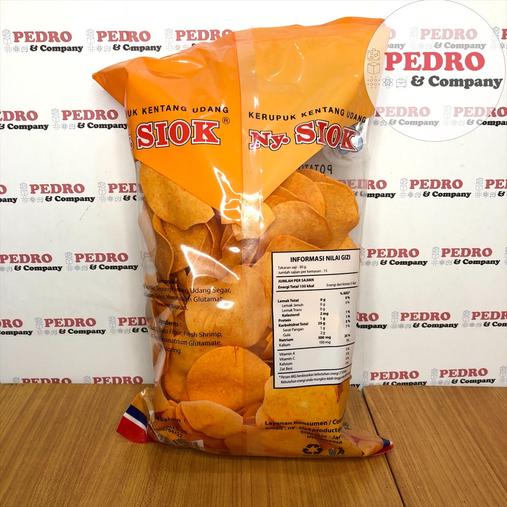 

Ny Siok Kerupuk Kentang Udang 450 Gram - Shrimp Potato Craer