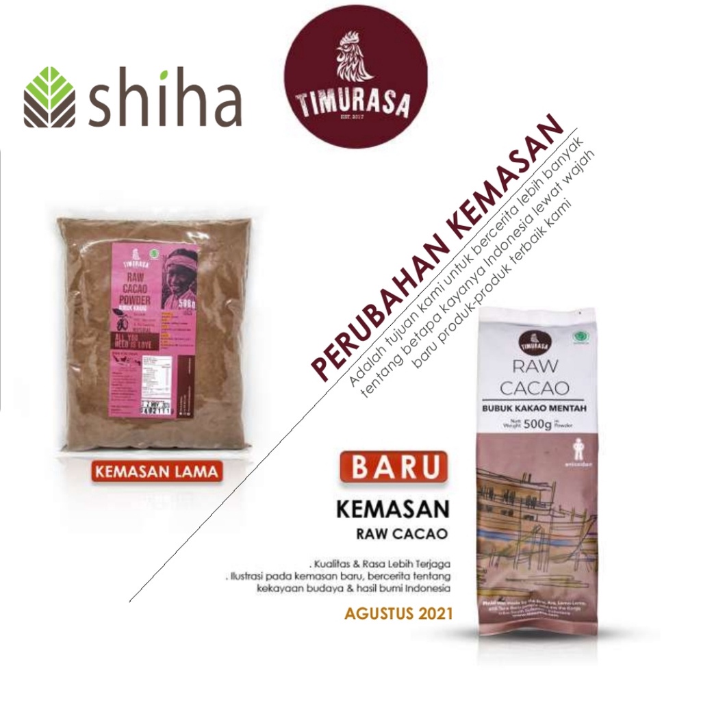 

Raw Cacao Powder Timurasa Kakao Mentah Bubuk 500Gr