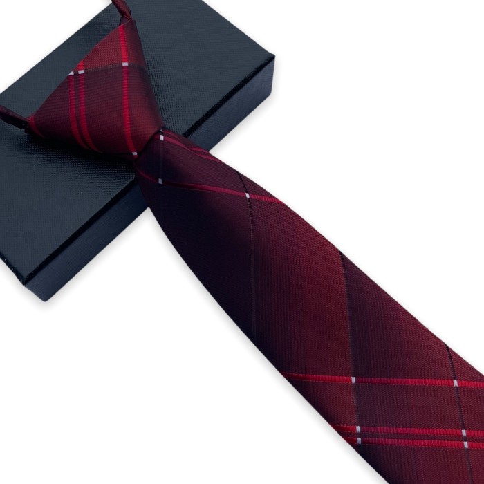 dasi Dasi pria resleting dasi instan langsung pakai simpel praktis - 3(I7M2) dasi kantor merah dasi 