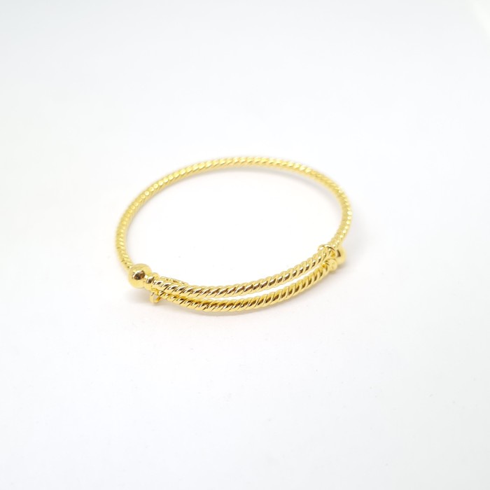 Promo Gelang Seser Baby Lilit Terang Jaya Emas Kuning 700/16K