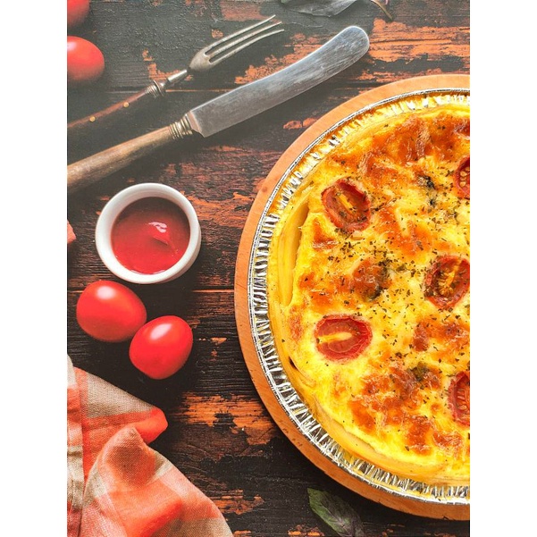 

Spinach Mushroom Quiche 18Cm