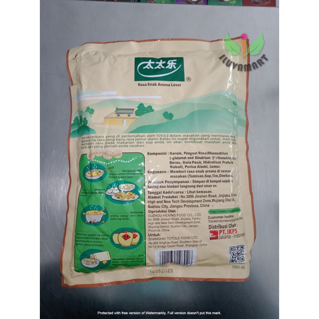 

Totole 1 Kg Kaldu Rasa Jamur Thai Thai Lek Mushroom Seasoning