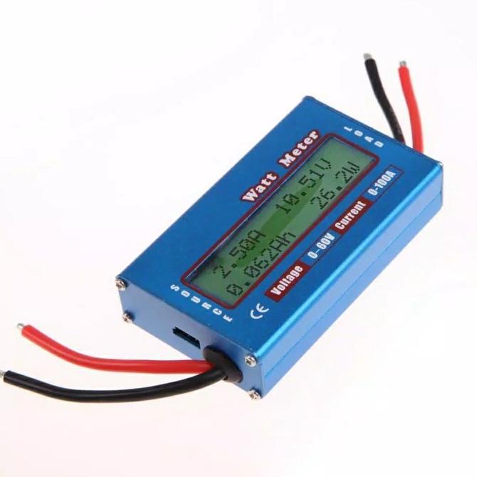 DELLAS wattmeter volt meter amper meter watt meter 0-60V 100A digital RC DC