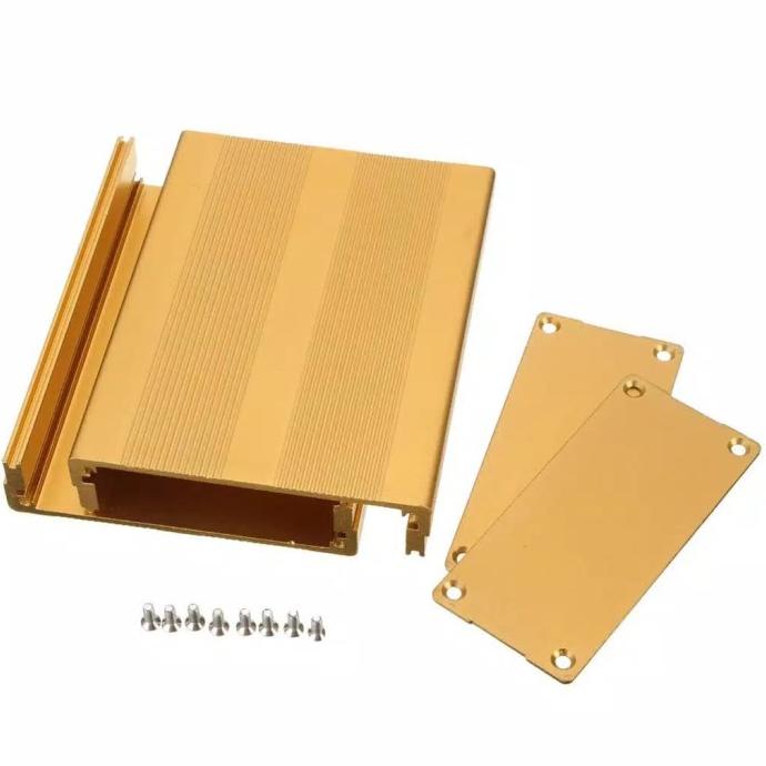 DELLAS Box DIY enclosure box alumunium aluminium gold casing profile kotak