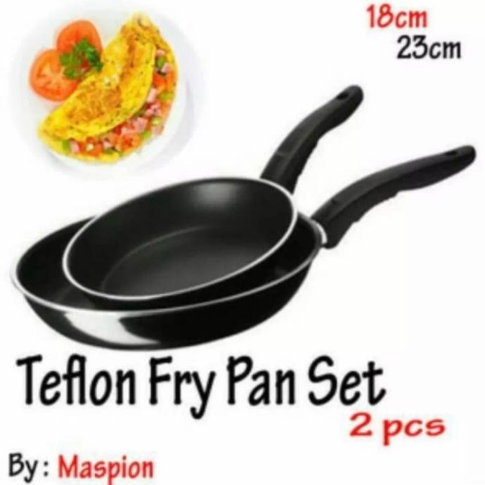 teflon maspion 2pcs wajan anti lengket