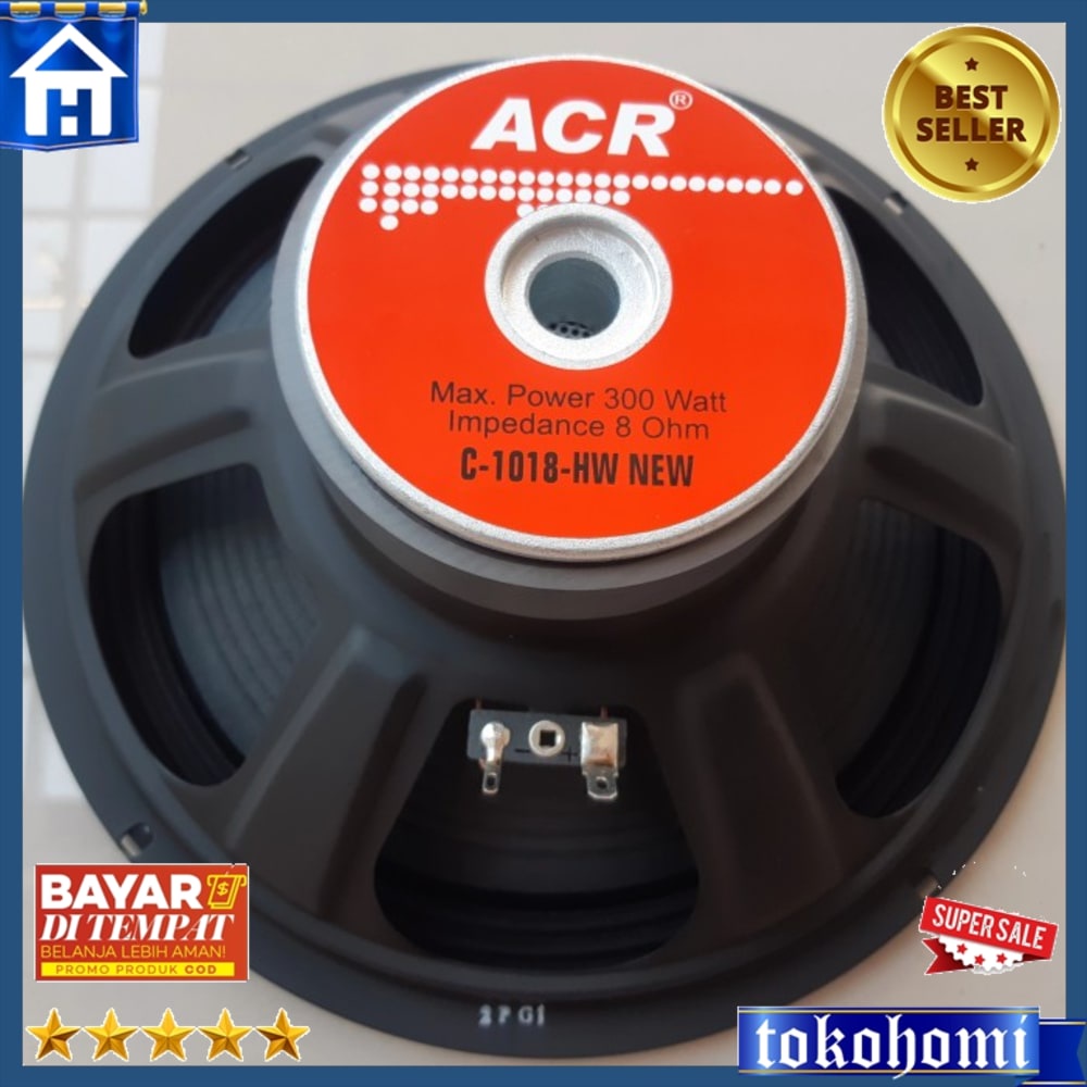 Speaker 10 Inch Fullrange Acr 1018Hw 300 Watt