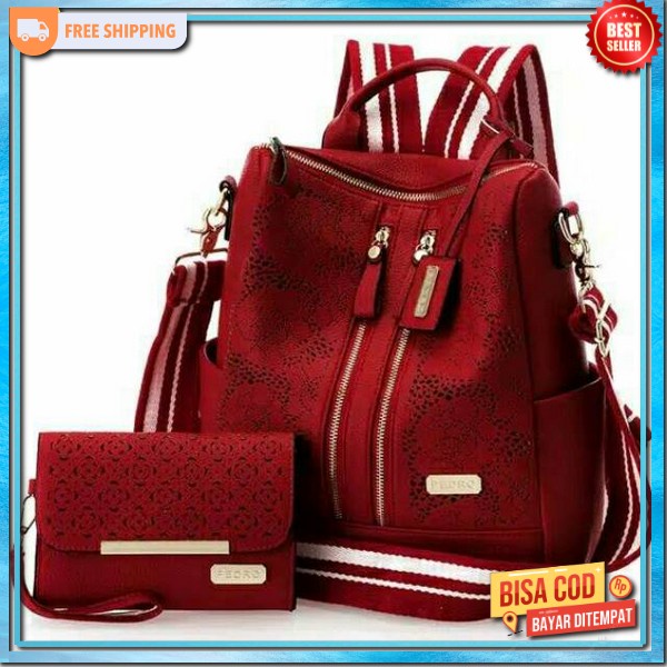 Tss Muat Banyak Bagpack Simple Cewe Remaja Ransel Sekolah Esthetic Ts Cewek Buat Kuliah Rensel Cwek 