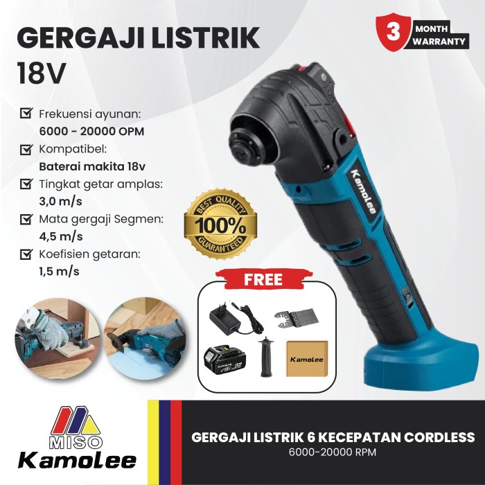 Terlaris Kamolee-Dtm51 Alat Multi Oskilasi/Pemangkas/Pemotong-Oscillating Tool.