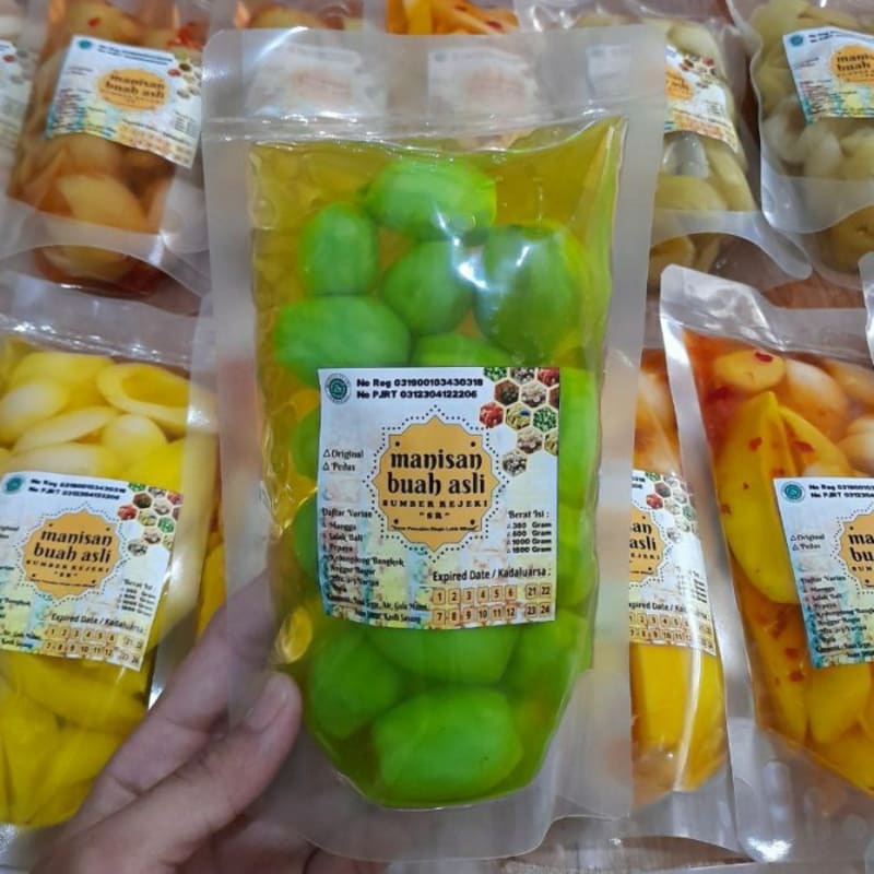 

Manisan Buah Kedondong Bangkok Basah Original / Pedas Segar Gula Alami - Original